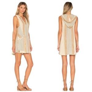 Free People sz. Large bohemian sleeveless dress tunic festiva, fall summer #4369